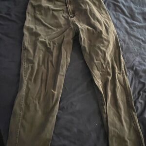 Green Straight Leg Jeans